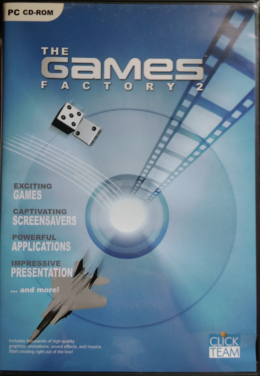 The front cover of The Games Factory 2 disc set.